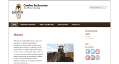 Desktop Screenshot of catalinabackcountry.com